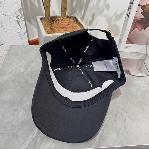 Celine Black Cap with White Logo - Picture 5 of 5